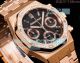 Swiss 11 Replica Audemars Piguet Royal Oak 38mm Black Face Diamond Rose Gold Watch (3)_th.jpg